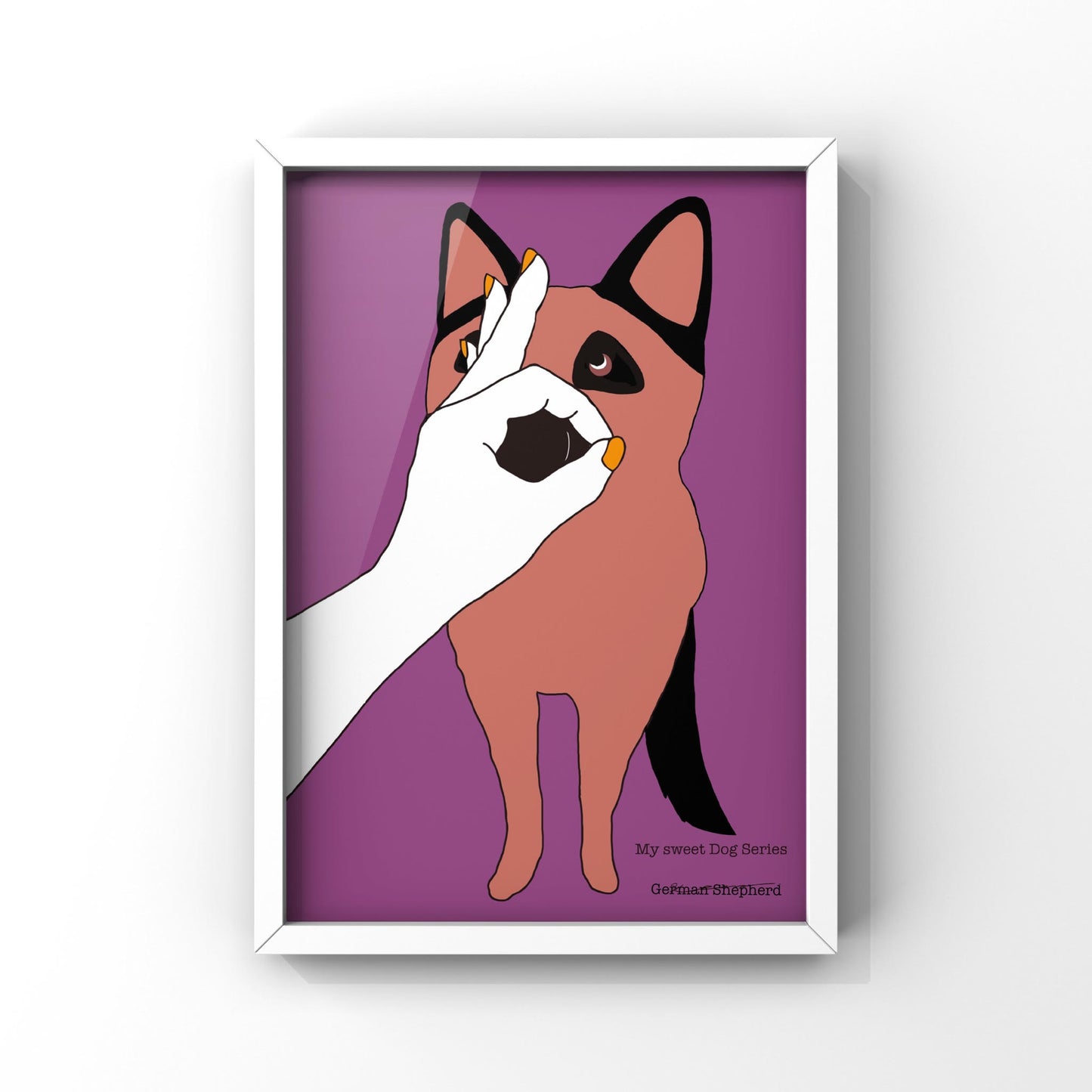 My sweet Dog Series【GermanShepherd】 オリジナルアートポスター by stoKed.