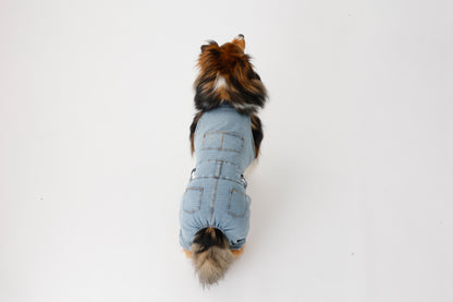 プレミアムスキンケア デニムオーバーオール for pets