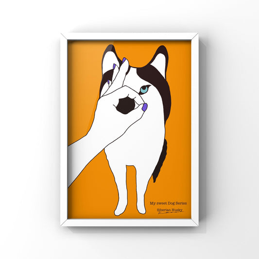 My sweet Dog Series【Siberian Husky】 オリジナルアートポスター by stoKed.