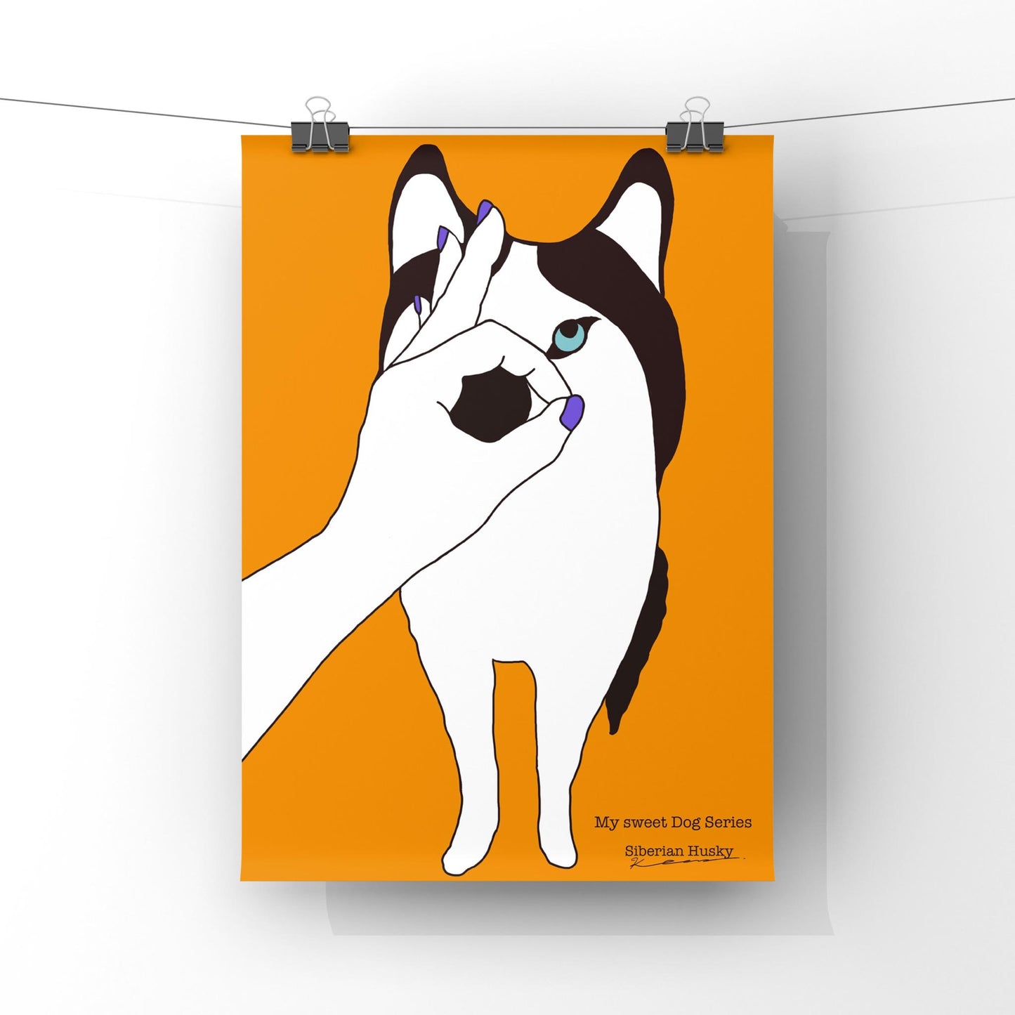 My sweet Dog Series【Siberian Husky】 オリジナルアートポスター by stoKed.