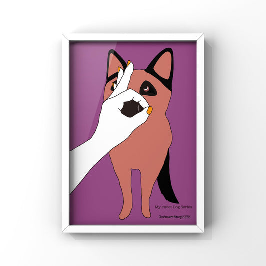 My sweet Dog Series【GermanShepherd】 オリジナルアートポスター by stoKed.