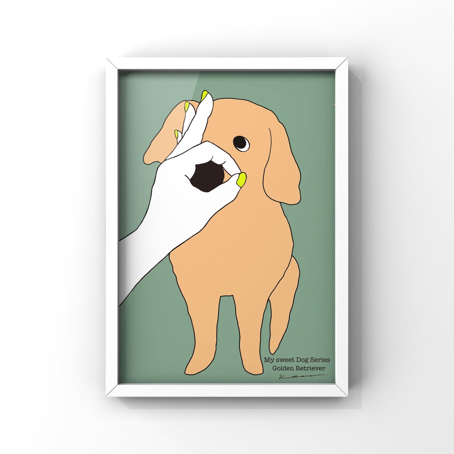 My sweet Dog Series【Golden Retriever】 オリジナルアートポスター by stoKed.