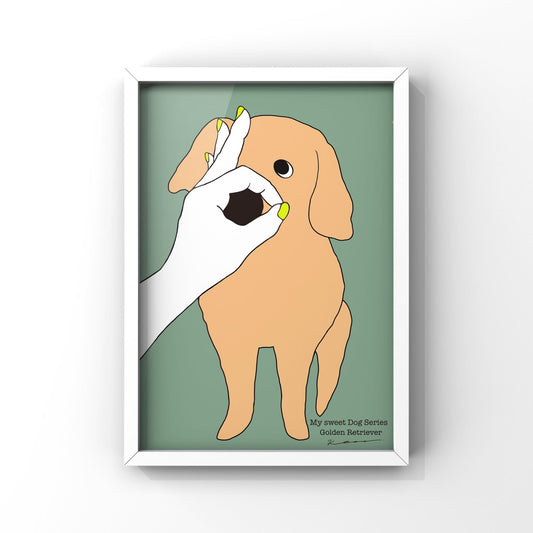My sweet Dog Series【Golden Retriever】 オリジナルアートポスター by stoKed.