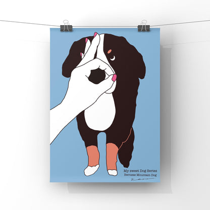 My sweet Dog Series【Bernese Mountain Dog】 オリジナルアートポスター by stoKed.